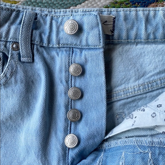 FREE PEOPLE Deconstructed Denim Skirt - Picture 5 of 5